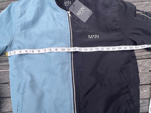 BooHoo MAN DASH HALF AND HALF PADDED BOMBER M NEW $60 - Picture 24 of 24