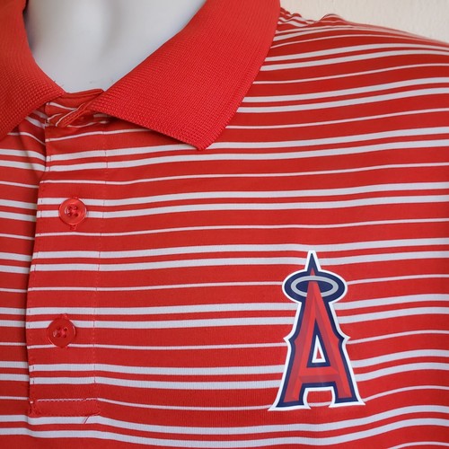 Los Angeles Angels Polo Shirt Mens XL with TX3 Cooling for Heat MLB Baseball - Picture 2 of 6