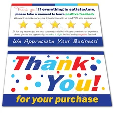 for eBay Thank You Notes Cards Best Store Seller Shipping Supplies