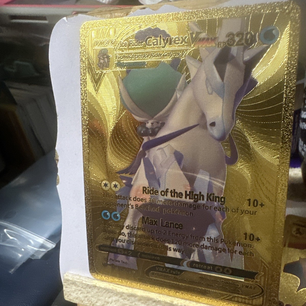 pokemon card ice rider calyrex vmax gold Pokemon Card "Ice Rider Calyrex VMAX" s8b 278/184 Japanese Ver (UR)