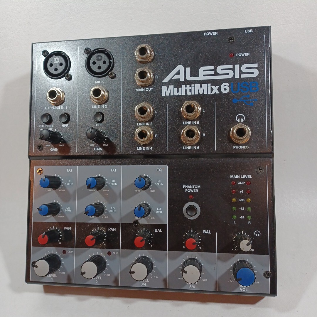 ALESIS MULTIMIX 6FX アナログミキサー 6チャンネル Alesis MultiMix 6FX 6-Channel Mixer with Effects | zZounds