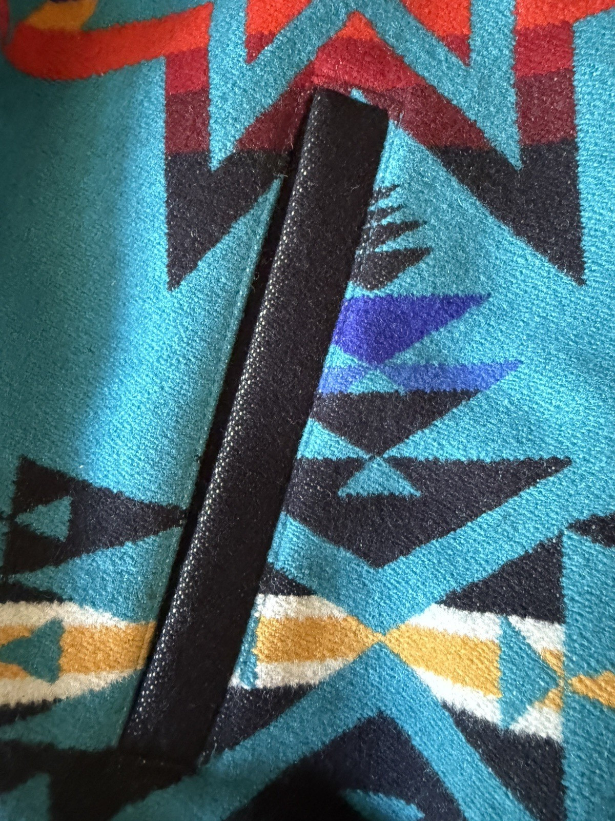 Pendleton Indian Aztec Print Wool MULTICOLOR WEST… - image 5