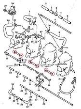 SUZUKI GSXR 750 96-99 Carb Fuel Delivery T Piece Connector Gaskets Seals GSX-R