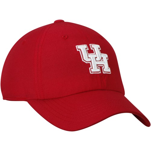 Men's Top of the World Red Houston Cougars Primary Logo Staple Adjustable Hat - 第 3/4 張圖片