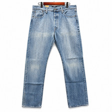 Levis 501 Original Fit Mens 34x32 Light Mist Blue 100 Cotton Straight Jeans NWT