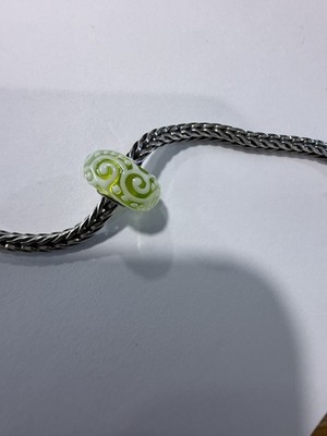 Original Trollbeads Lime Swirl OOAK Unikat Bead