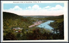 Postcard Panoramic View Of Sacandaga Valley, N. Y.  NY B59