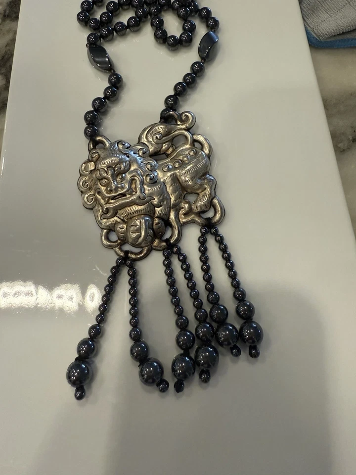 Collar Foo Perro Grande Chino Vintage Foto 2 de 4