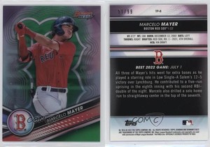 2022 Bowman's Best Top Prospects Green Refractor /99 Marcelo Mayer #TP-8
