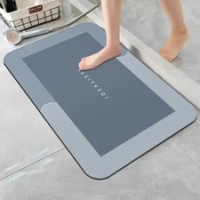 Diatomite Stone Bath Mat Non Slip Super Absorbent Quick Dry Bathroom Shower UK