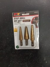 Performance Tool W9003 3-piece Step Drill Set 9162 Jl