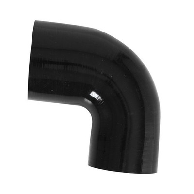 2.5'' to 3'' Black 90 Degree Silicone hose Coupler 4 layer polyester