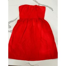 Ann Taylor LOFT Womens Red Strapless Fit and Flare Mini Dress Size 0 Sweetheart