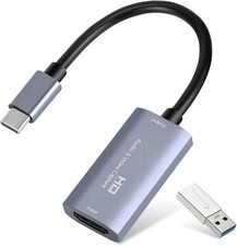 4K HDMI Capture Card USB 3.0 to USB C 1080P 60FPS for Streaming OBS