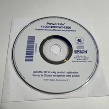 Epson PowerLite Projector Manual Disk 4100/4200W/4300 CD 2011