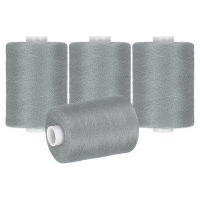 4 Spool Sewing Thread, Gray#368 for Sewing Hand, 1000 Yards/Spool