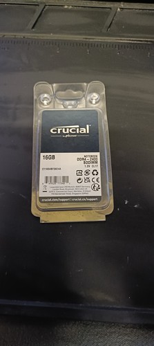 Crucial 16GB SO-DIMM PC4-19200 (DDR4-2400) Memory (CT16G4SFD824A) - 第 1/3 張圖片