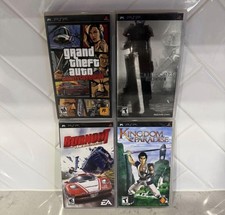 Lot of 4 Playstation PSP Games Grand Theft Auto GTA, Final Fantasy + More  CIB