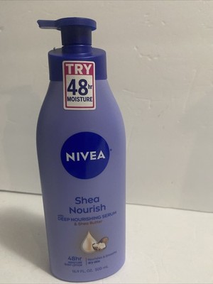 Body Lotion NIVEA Essentially Shea Enriched For Dry Skin 48H Moisture Serum 16.9