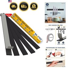 Magnetic Tape 5pk, 1ft x 160mil Magnet Strips with Adhesive Backing. Heavy ...
