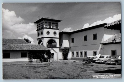 Mexico Postcard Hotel ''Posada De Don Vasco'' Patzcuaro c1950's RPPC Photo