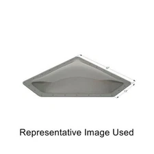 Icon 12112 RV Trailer Neo Angle Outer Skylight 13" x 32" - Smoke NEW