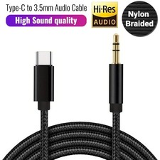 TypeC to Aux Cable USB Type-C Male To 3.5mm Cord Car AUX Music Audio Adapter LOT
