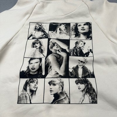 Taylor Swift Hoodie Sweatshirt Adult XL Beige The Eras Tour Fleece Heavy Hoody