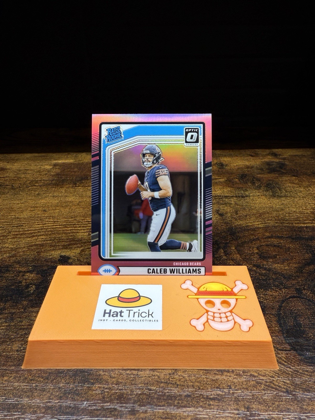 2024 Panini Donruss - Rated Rookie Caleb Williams #327 Optic Preview Pink Prizm