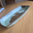 Frankoma Serving Dish 94Q - Prairie Cattle Brand Wagon Wheel Pottery