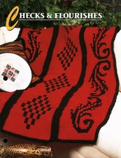Checks  Flourishes Afghan  Annie's Crochet Quilt  Afghan Club QAC321-01