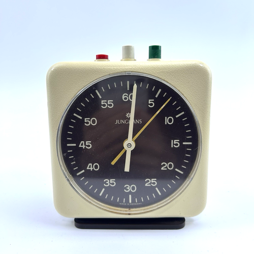 Junghans Stoppuhr Timer | Vintage Labor Tischuhr | Industrie Design Retro RAR - Picture 8 of 12