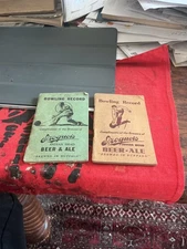 Iroquois Indian Head Beer Ale Bowling Records 2 Different 1938-1941
