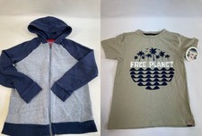 Lot of 2 Boys Clothing: Cat  Jack Hoodie 8/10, Free Planet T-Shirt Size 8