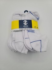 New IZOD Sport Mens 10 Pair Low Cut Socks.