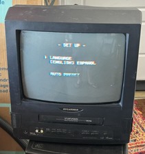 Sylvania SRC21134 13  CRT TV VCR Combo Retro Gaming TV Works VCR Repair
