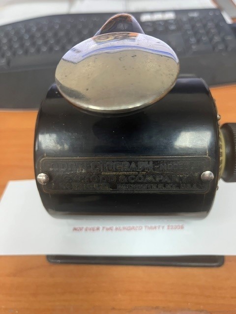 Vintage G.W. Todd & Co Mechanical Check protector & Writer