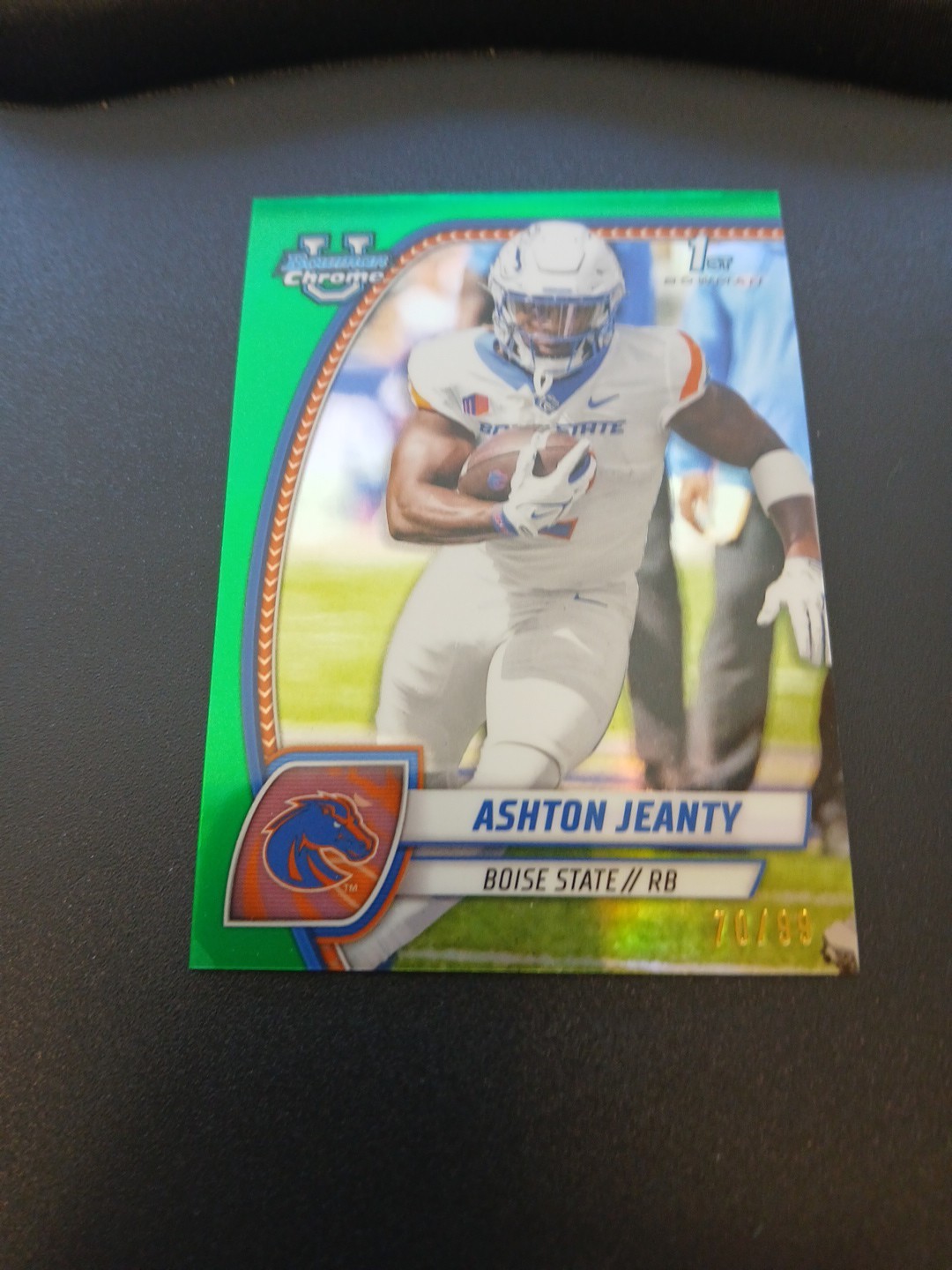 2024 Bowman University Chrome - Ashton Jeanty #17 Green Refractor /99 (RC)