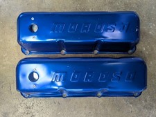 Moroso Blue Anodized Ford 351c 351 400 Tall Valve Cover Set Nhra Drag Race