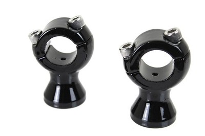 Black 1 inch X 1-3/4 inch Riser Set for Harley-Davidson