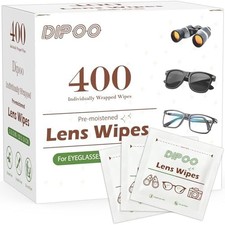 Lens cleaning wipes for glasses and cameras