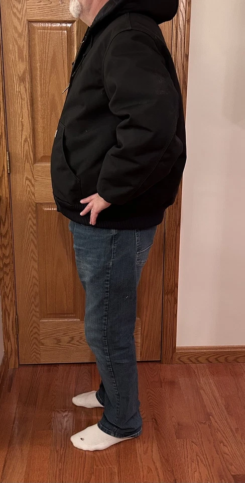 Abrigo Chaqueta Carhartt Active J133 XL NEGRO Forrado con Edredón Resistente al Agua - BONITO Foto 4 de 4