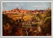 Postcard - Rothenburg Gesamtansicht Nach Einem Originalgenulde Von Louis Mobler