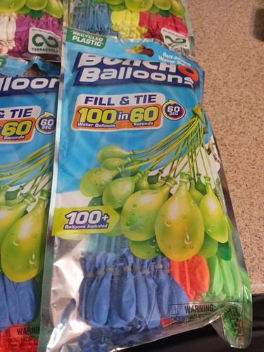 1000X ZURU Bunch O Balloons Rapid-Fill Water Balloons 10 X 100 Red Orange Blue + - Picture 10 of 12