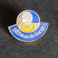 Pin’s Marin Pêcheur Pêcheurs De France Pêcheur En Mer sur Chalutier Ou Autres
