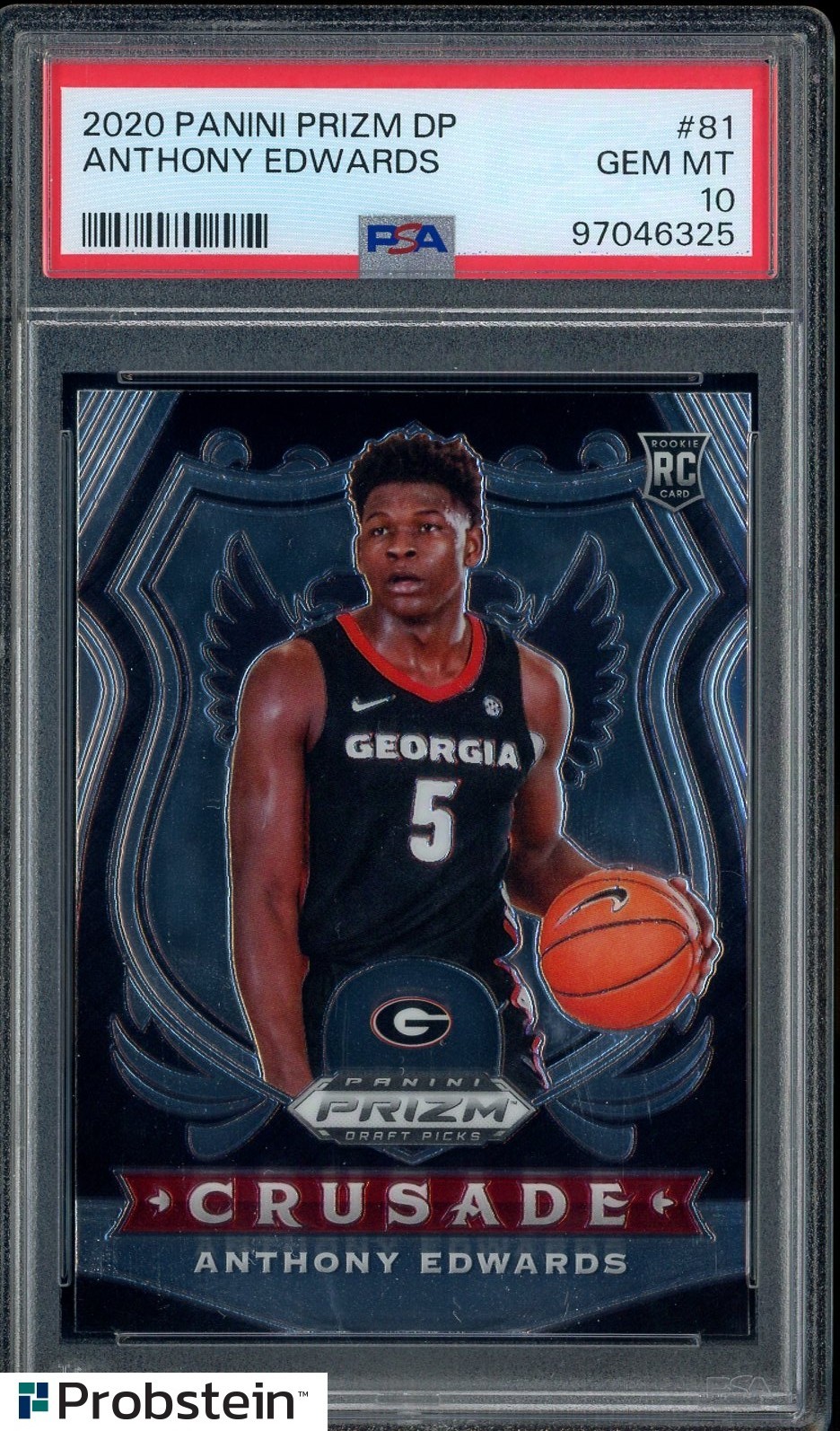 2020-21 Panini Prizm DP #81 Anthony Edwards RC Rookie PSA 10 GEM MINT