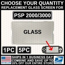 GLASS Replacement Screen For Sony PlayStation PSP 2000/3000 Faceplate Display