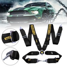 Universal Sabelt 4 Point Camlock Quick Release Racing Seat Belt Harness 3” Black