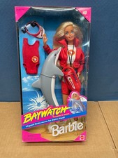 Baywatch Barbie Lifeguard With Dolphin 1994 Vintage 13199 Mattel