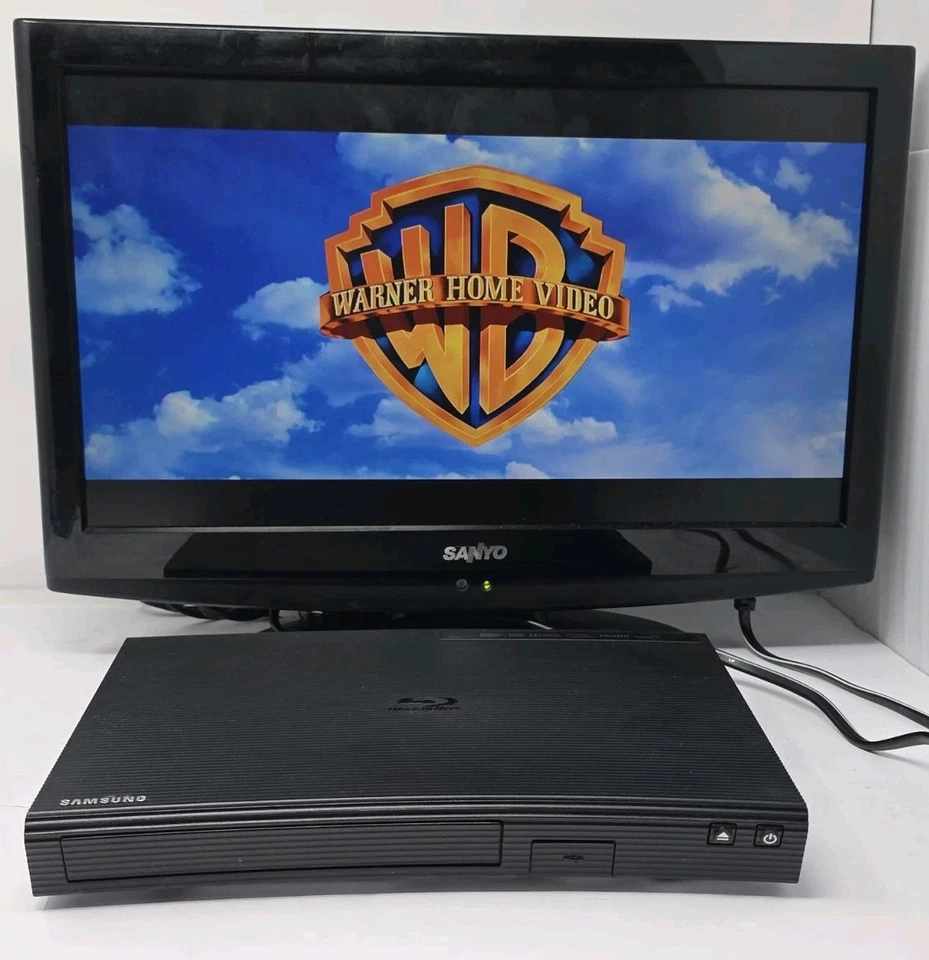 Reproductor de DVD Blu-ray curvo Samsung BD-J5100 Wi-Fi SIN CONTROL REMOTO probado funciona 322A Foto 2 de 4